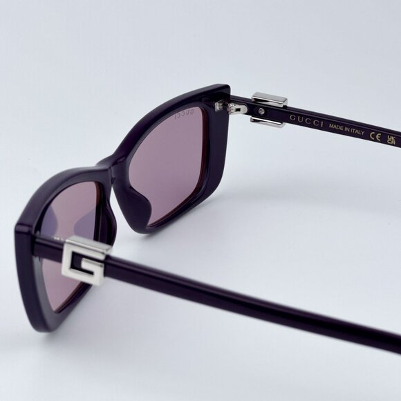 Gucci Women BRAND NEW Sunglasses Violet Mirror Cat Eye GG1681S 005 - Picture 7 of 9